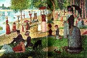 Georges Seurat en eftermiddag pa la grande jatte oil painting reproduction